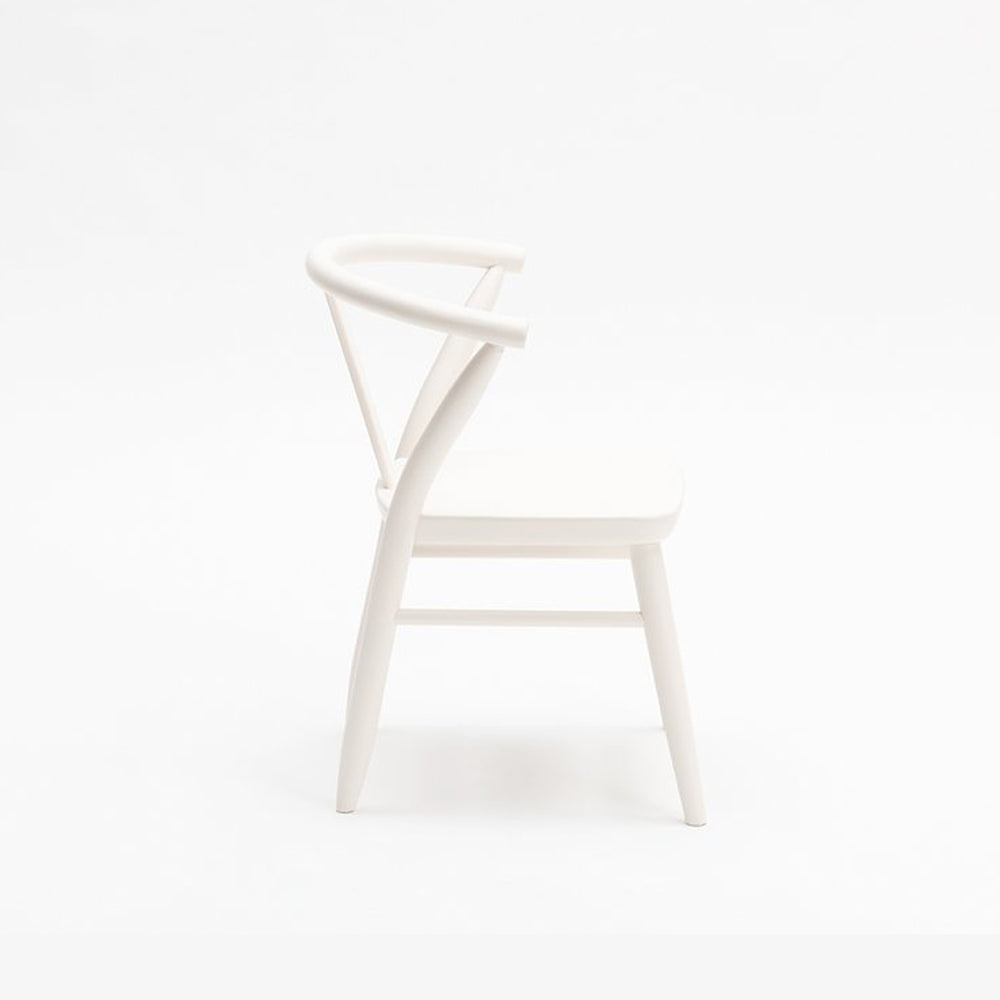 Crescent Chairs in White by Milton and Goose