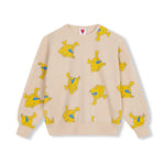 Cheese All Over Sweatshirt by Fresh Dinosaurs