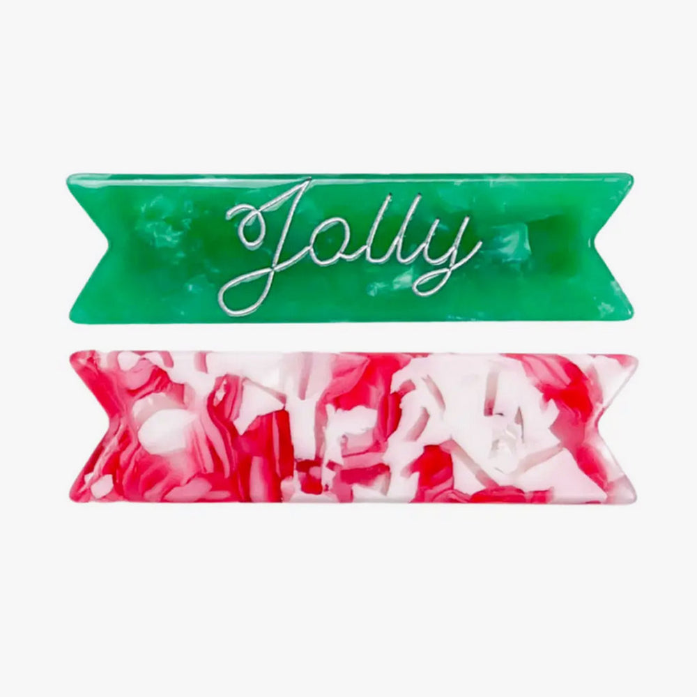 
            
                Load image into Gallery viewer, Christmas Jolly Hair Clips by Eugenia Kids
            
        
