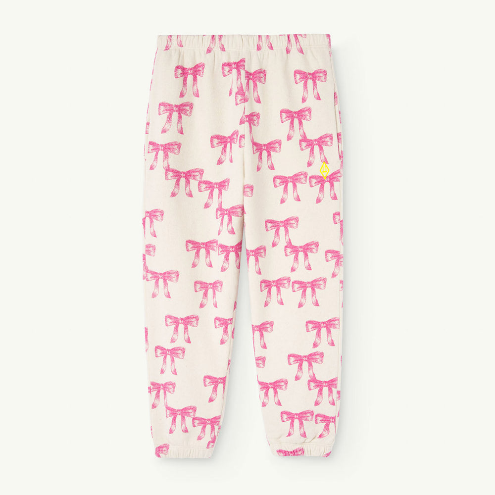 Elephant Kids Pants Pink Bow by The Animals Observatory