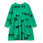 Green Ritzratz Long Sleeve Dress by Mini Rodini