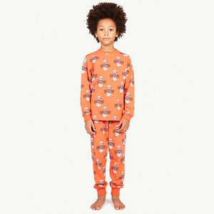 Llama Kids Pajamas Red Poodles by The Animals Observatory