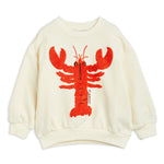 Lobster Embroidered Chenille Sweatshirt by Mini Rodini