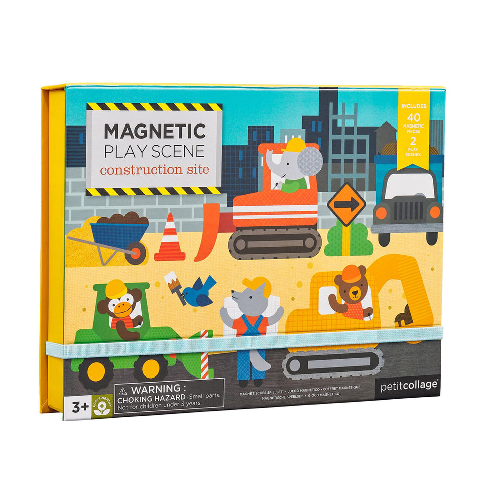 Construction Site Magnetic Play Scene by Petit Collage