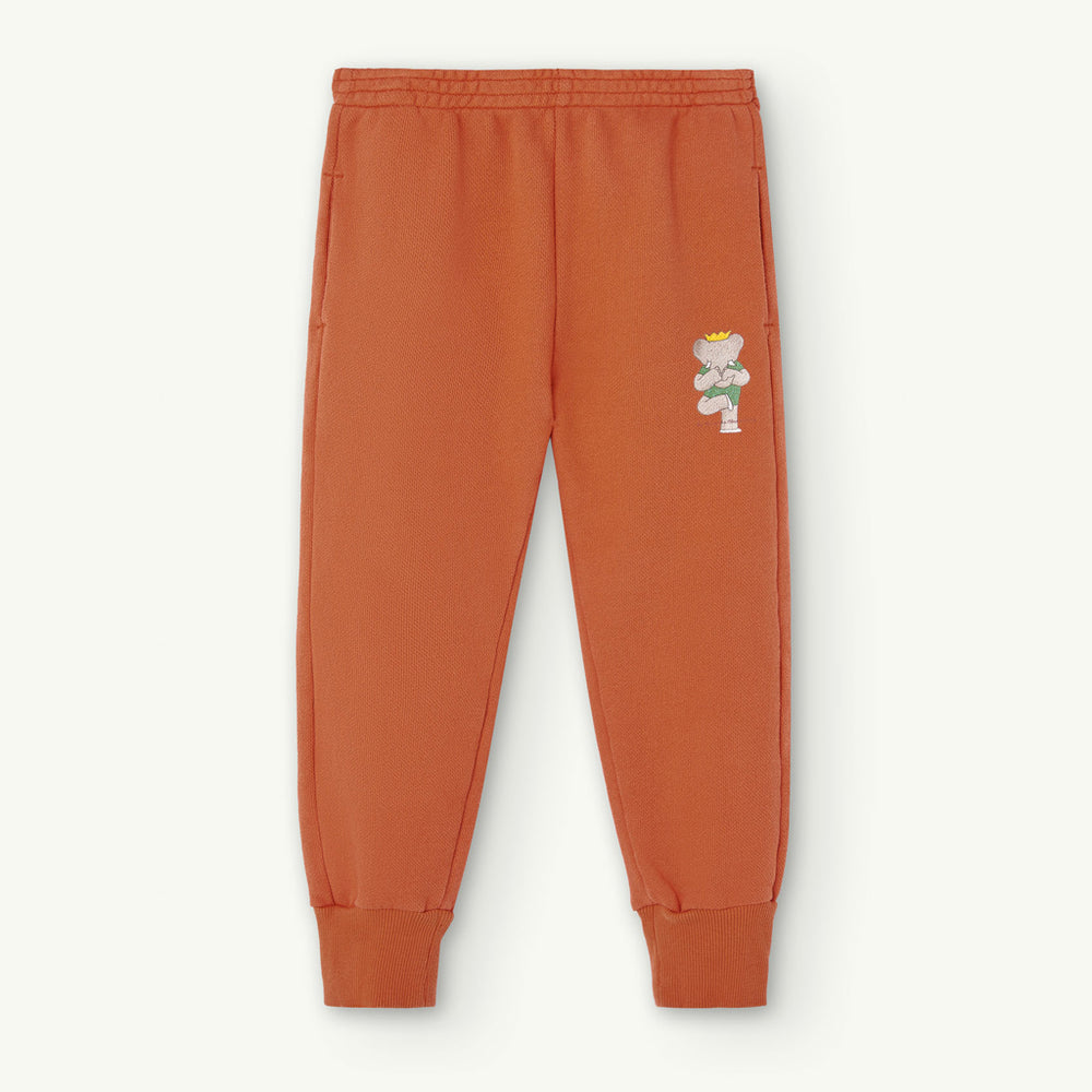 Panther Kids Pants Orange Babar Yoga by The Animals Observatory
