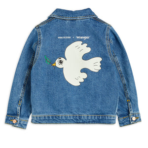 Peace Dove Denim Jacket by Mini Rodini x Wrangler