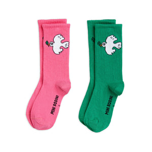 
            
                Load image into Gallery viewer, Peace Dove 2 Pack Socks by Mini Rodini x Wrangler
            
        