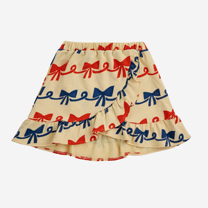 Ribbon Bow Ruffle Skirt by Bobo Choses
