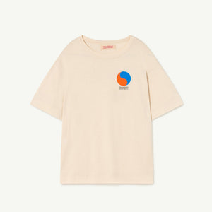 
            
                Load image into Gallery viewer, Rooster Oversize Kids Tee Ecru Circles by The Animals Observatory
            
        