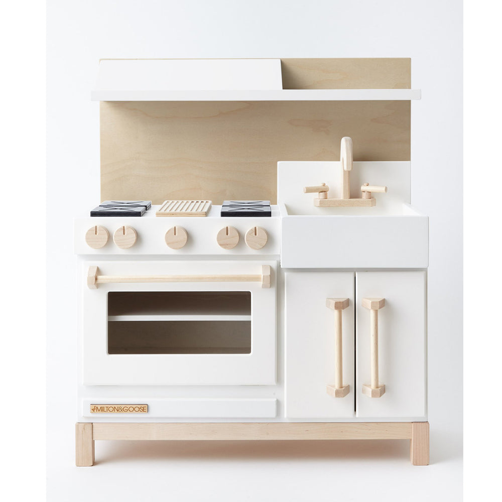 Classic Play Kitchen Meringue White by Milton and Goose
