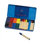Stockmar Wax Crayons Combo Standard Tin Case - 8 Blocks & 8 Sticks